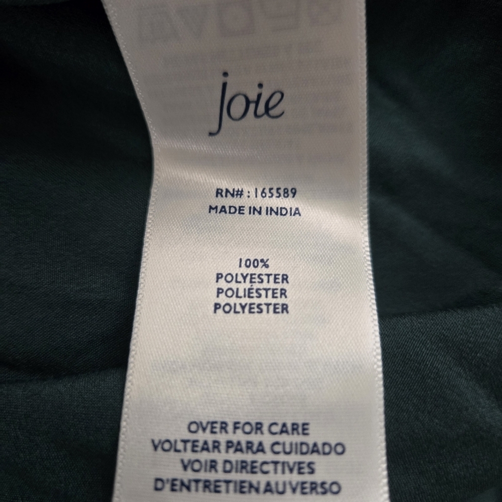 Joie Arctic Animal Spot Balloon Long Sleeve Green Dress sz MEDIUM - Picture 6 of 10